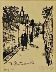 After Maurice Utrillo (French, 1883-1955) Rue Saint Vincent